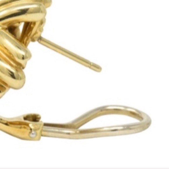 🎉3XHP🎉Iconic Vintage Tiffany 18K Earrings - Picture 4 of 7